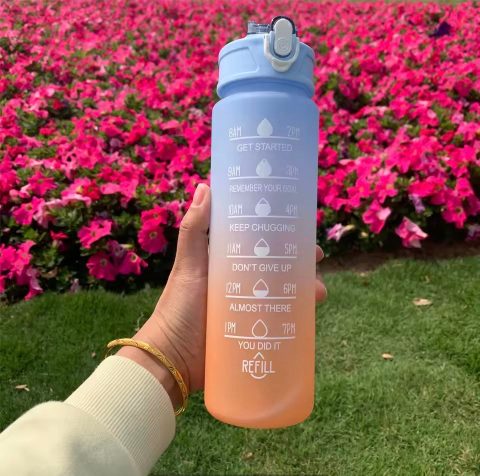 Gourde motivationnelle 2L, 750ml, 300ml